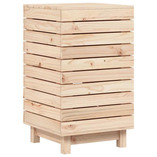 Kiefernholz Wäschetruhe 44x44x76 cm