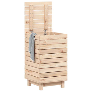 Kiefernholz Wäschetruhe 44x44x76 cm