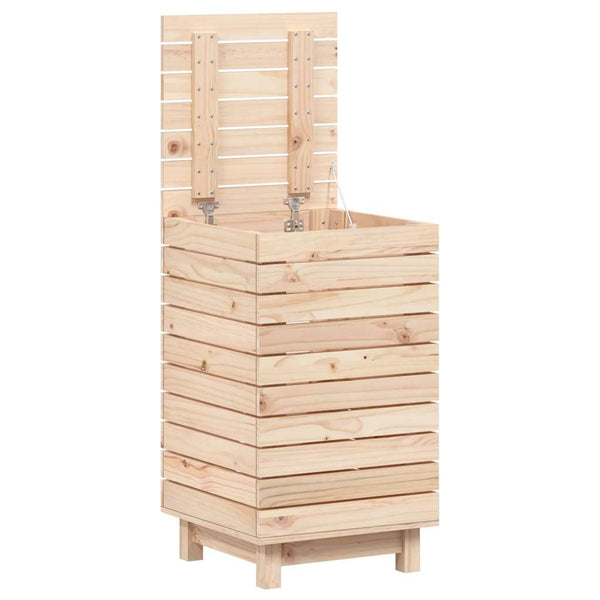 Kiefernholz Wäschetruhe 44x44x76 cm