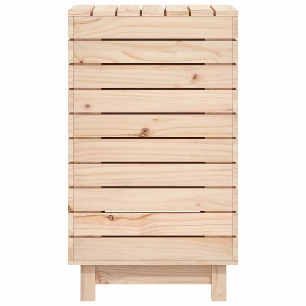 Kiefernholz Wäschetruhe 44x44x76 cm
