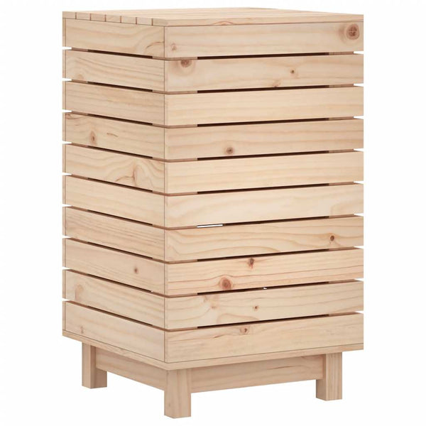 Kiefernholz Wäschetruhe 44x44x76 cm