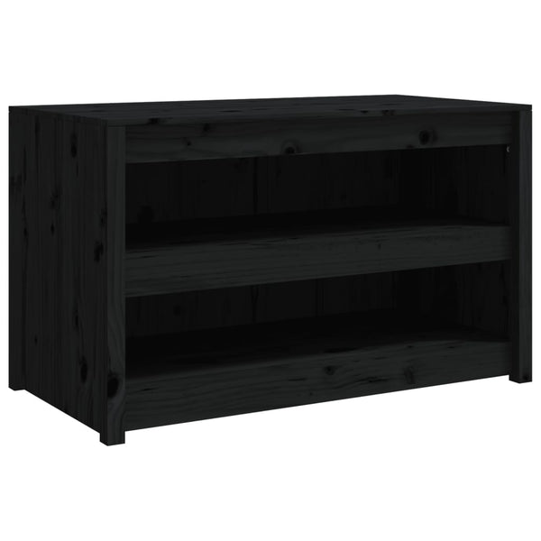 Outdoor-Küchenschrank Schwarz Kiefer Massivholz