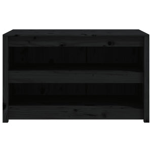 Outdoor-Küchenschrank Schwarz Kiefer Massivholz