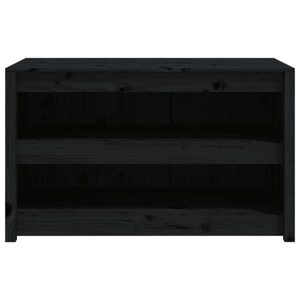 Outdoor-Küchenschrank Schwarz Kiefer Massivholz