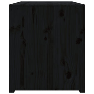 Outdoor-Küchenschrank Schwarz Kiefer Massivholz