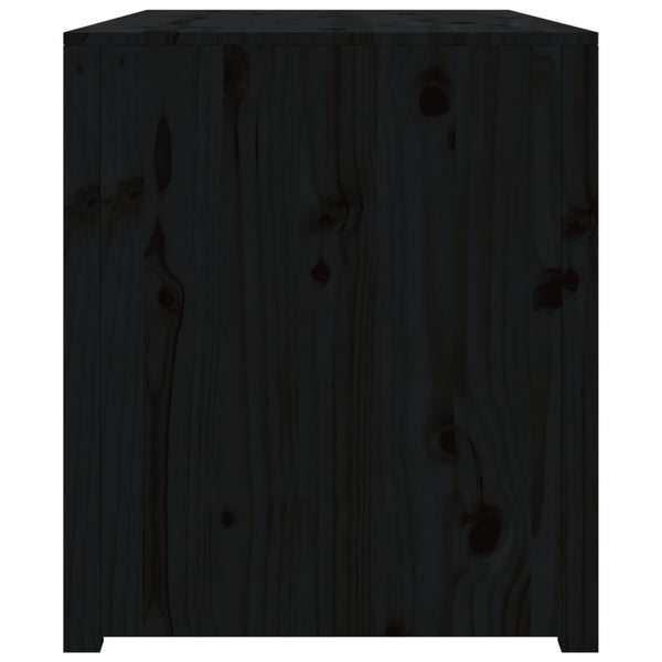 Outdoor-Küchenschrank Schwarz Kiefer Massivholz