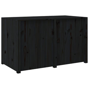 Outdoor-Küchenschrank Schwarz Kiefer Massivholz