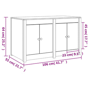 vidaXL Meuble bas d'extérieur MEPPEL 106x55x64 cm en bois de douglas massif