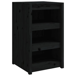 Schwarzer Outdoor-Küchenschrank aus Kiefernholz 55x55x92cm