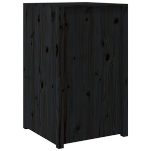 Schwarzer Outdoor-Küchenschrank aus Kiefernholz 55x55x92cm