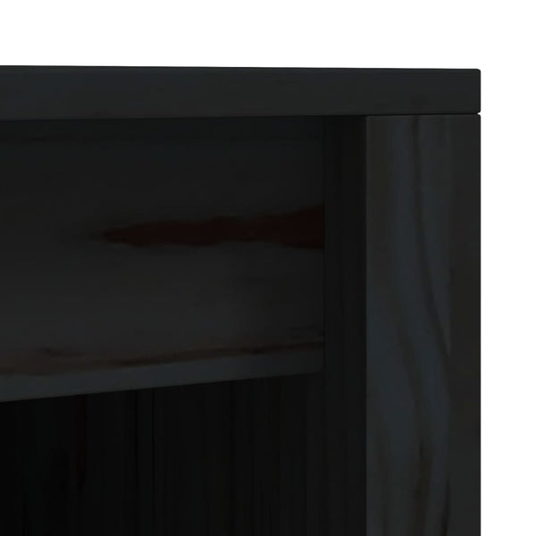 Schwarzer Outdoor-Küchenschrank aus Kiefernholz 55x55x92cm