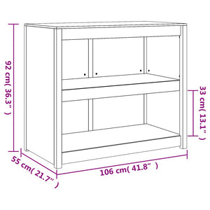 Outdoor Küchenschrank Weiß Kiefer Massivholz