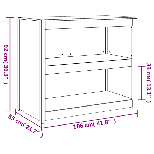 Outdoor Küchenschrank Weiß Kiefer Massivholz