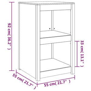 Outdoor-Küchenschrank MEPPEL Douglasie 55x55x92cm