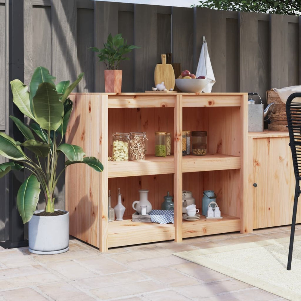 Outdoor Küchenschrank Kiefer Massivholz 106cm