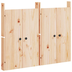 Outdoor-Küche Türen 2er Set Kiefer 50x82cm