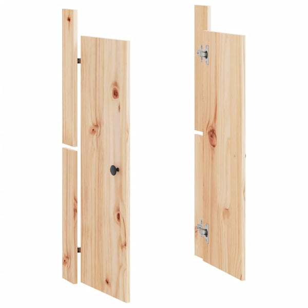 Outdoor-Küche Türen 2er Set Kiefer 50x82cm
