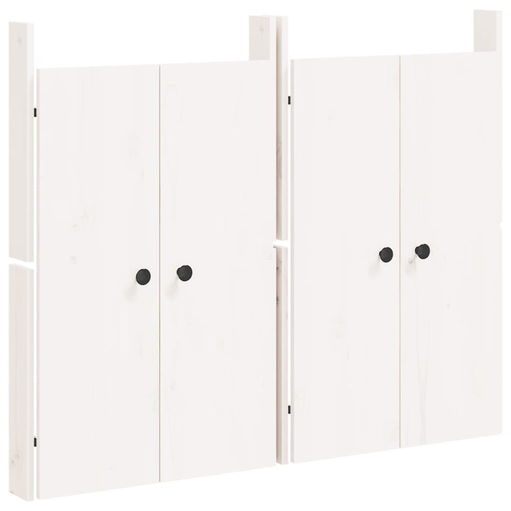 Outdoor-Küche Türen Weiß Kiefer 50x82cm 2er-Set