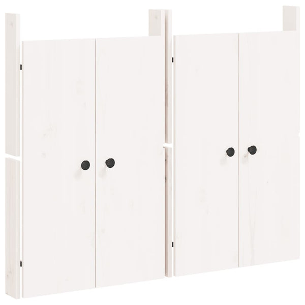Outdoor-Küche Türen Weiß Kiefer 50x82cm 2er-Set