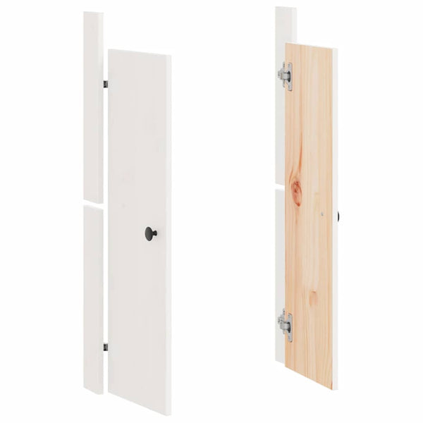 Outdoor-Küche Türen Weiß Kiefer 50x82cm 2er-Set