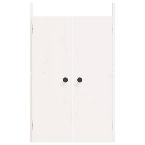Outdoor-Küche Türen Weiß Kiefer 50x82cm 2er-Set