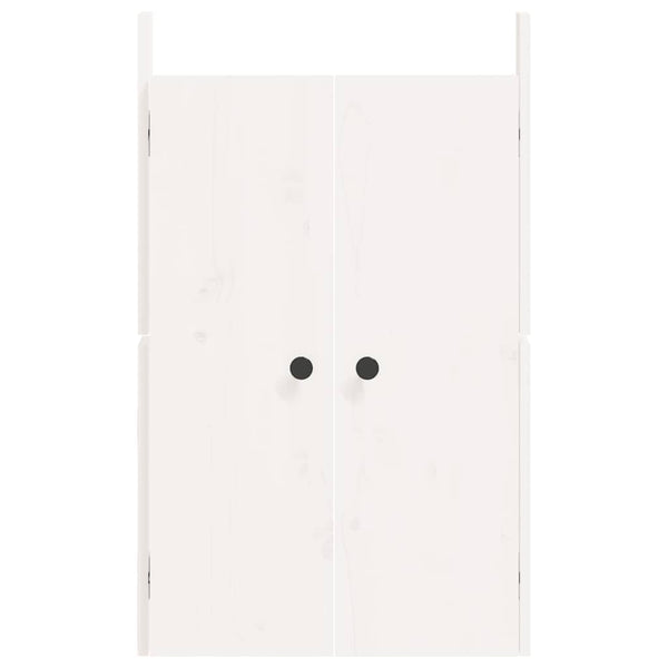 Outdoor-Küche Türen Weiß Kiefer 50x82cm 2er-Set