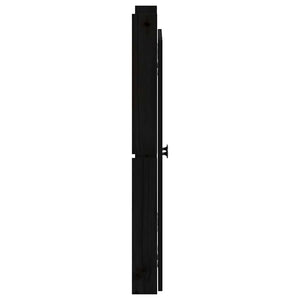 Schwarze Outdoor-Küche Türen 50x82cm Kiefer Massivholz