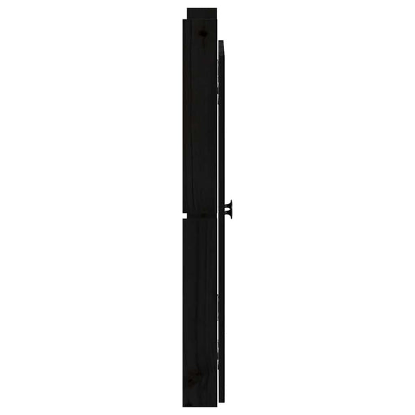 Schwarze Outdoor-Küche Türen 50x82cm Kiefer Massivholz