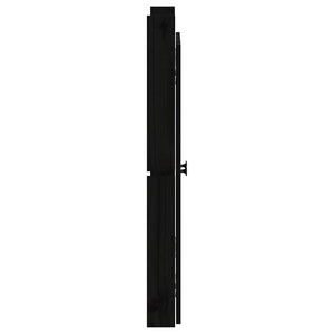 Outdoor-Küche Türen Schwarz Kiefernholz 50x82cm 2er-Set