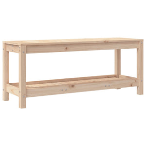 Massivholz Gartenbank Kiefer 108 cm