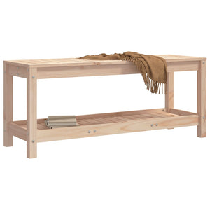 Massivholz Gartenbank Kiefer 108 cm