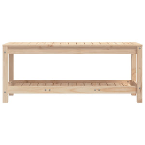 Massivholz Gartenbank Kiefer 108 cm
