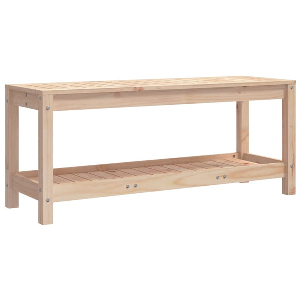 Massivholz Gartenbank Kiefer 108 cm