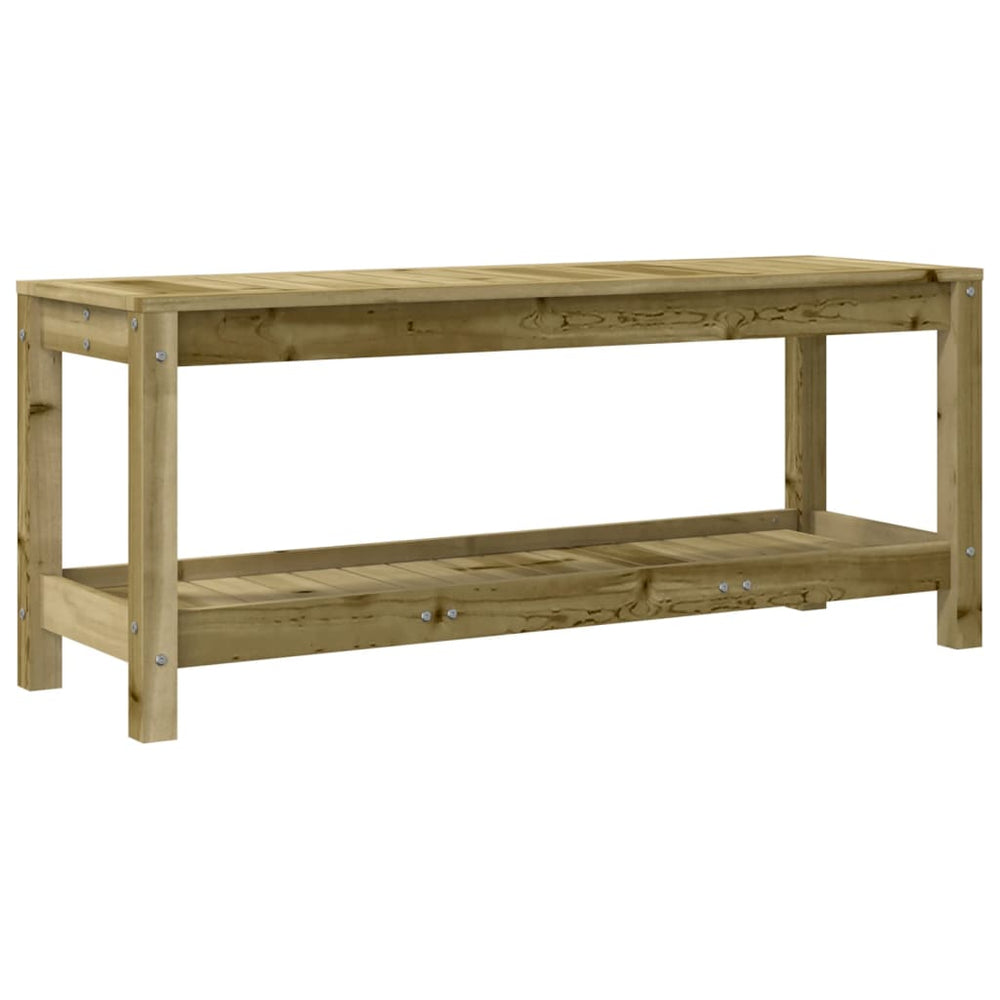 Gartenbank aus imprägniertem Kiefernholz, 108 cm