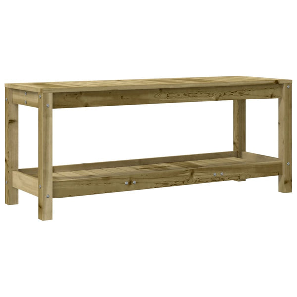 Gartenbank aus imprägniertem Kiefernholz, 108 cm