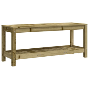Gartenbank aus imprägniertem Kiefernholz, 108 cm