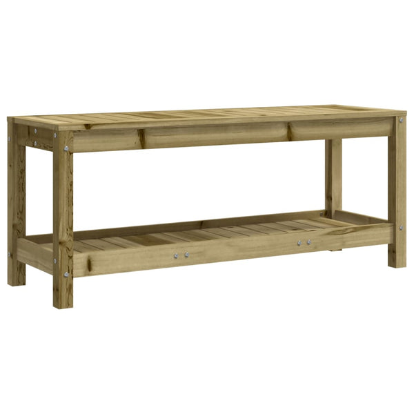 Gartenbank aus imprägniertem Kiefernholz, 108 cm