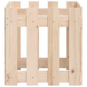 Pflanzkübel 40x40 cm Kiefer Holz Lattenzaun Design