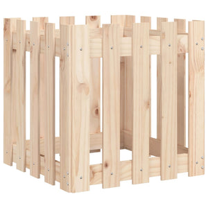 Pflanzkübel 50x50cm Kiefer Holz Lattenzaun Design