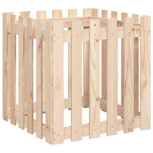 Holz Pflanzkübel Lattenzaun 60x60x60cm