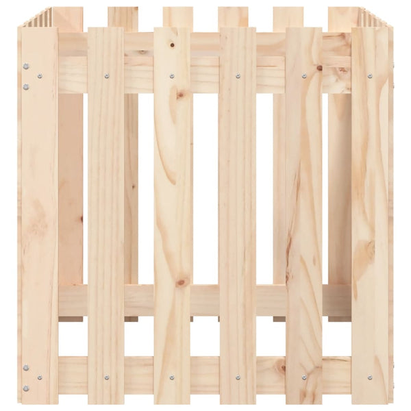 Holz Pflanzkübel Lattenzaun 60x60x60cm