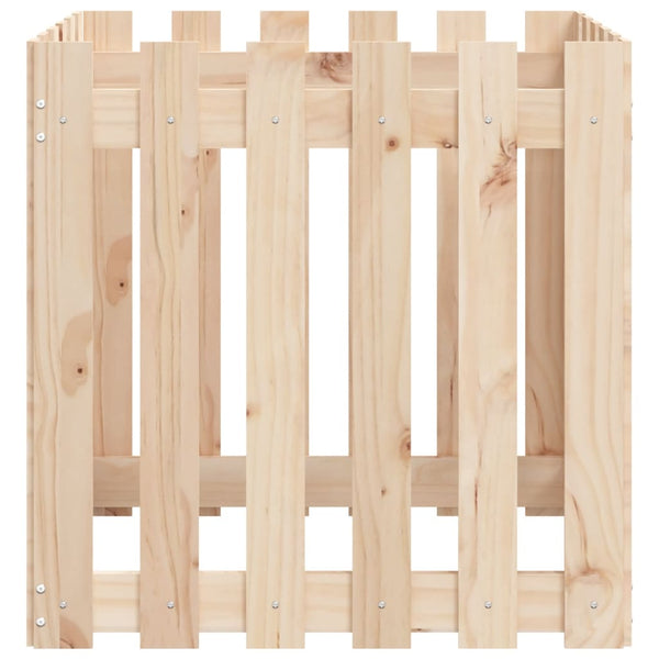 Holz Pflanzkübel Lattenzaun 60x60x60cm
