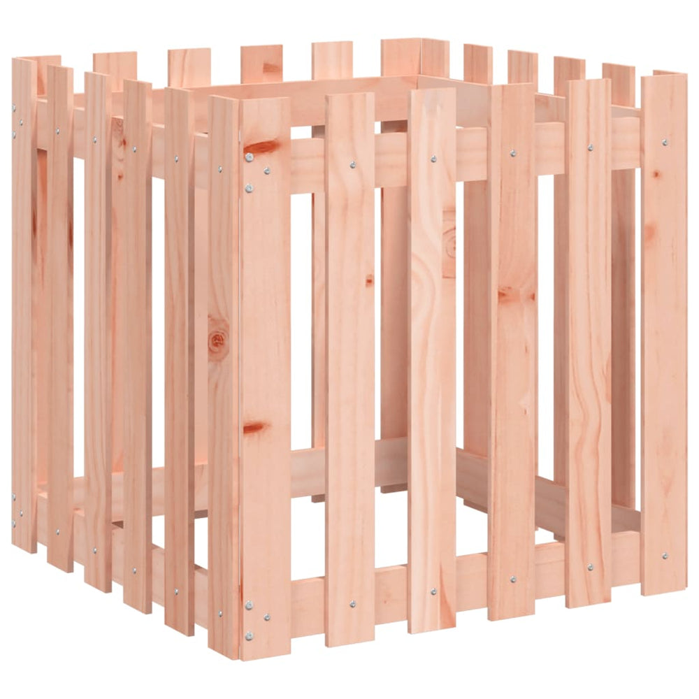 Holz Pflanzkübel Lattenzaun Design 60x60x60cm