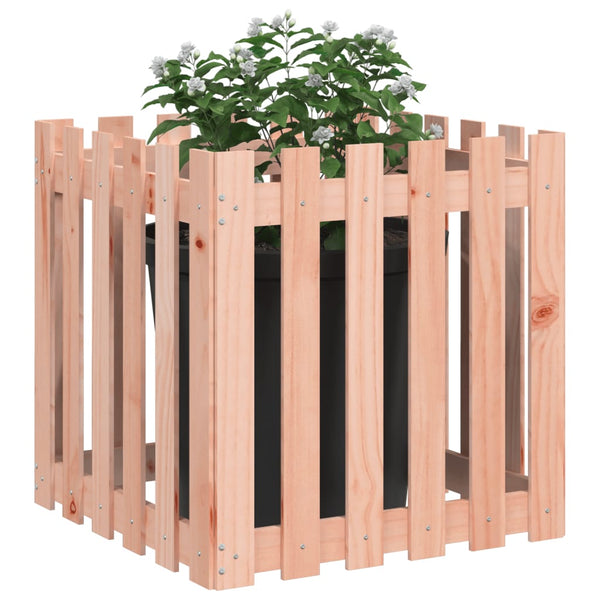 Holz Pflanzkübel Lattenzaun Design 60x60x60cm