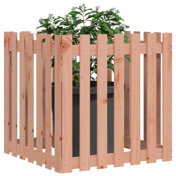 Holz Pflanzkübel Lattenzaun Design 70x70x70 cm