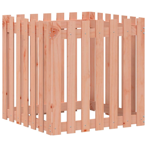 Holz Pflanzkübel Lattenzaun Design 70x70x70 cm