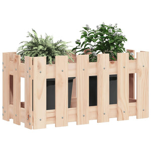 Holz Pflanzkübel Lattenzaun Design 60x30x30cm