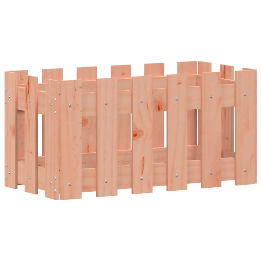 Holz Pflanzkübel Lattenzaun Design 60x30x30 cm