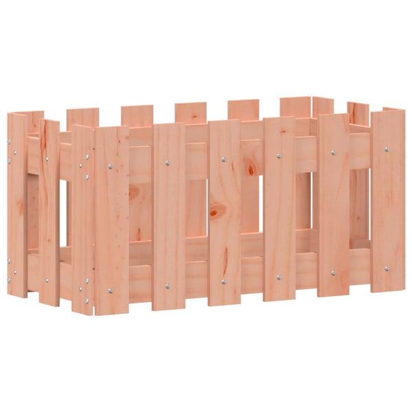 Holz Pflanzkübel Lattenzaun Design 60x30x30 cm