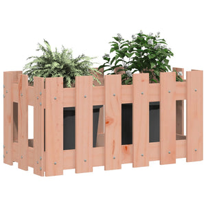 Holz Pflanzkübel Lattenzaun Design 60x30x30 cm